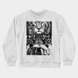 Lions, Tigers, and Bears Inktober Day 16 "Wild" Crewneck Sweatshirt